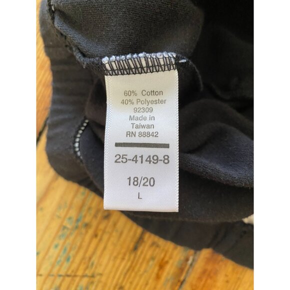 Woman Within Black‎ A-Line Midi Skirt 18/20 L Soft Cotton Blend Flared Design - Picture 5 of 8